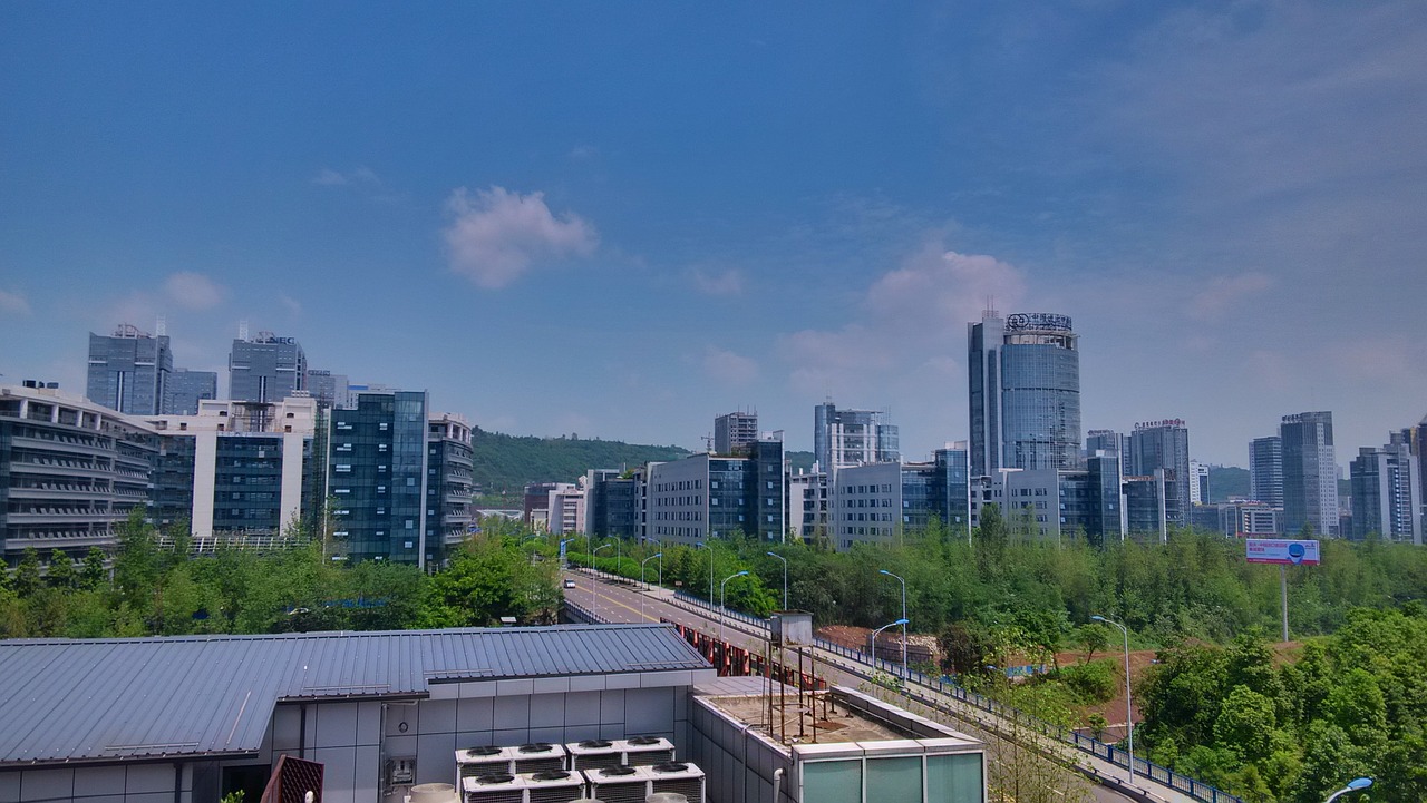 chongqing blue sky housing free photo