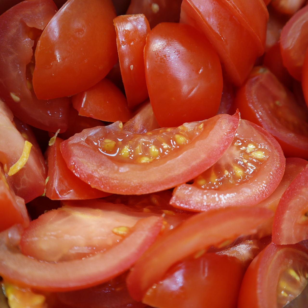 chopped tomatoes tomato free photo