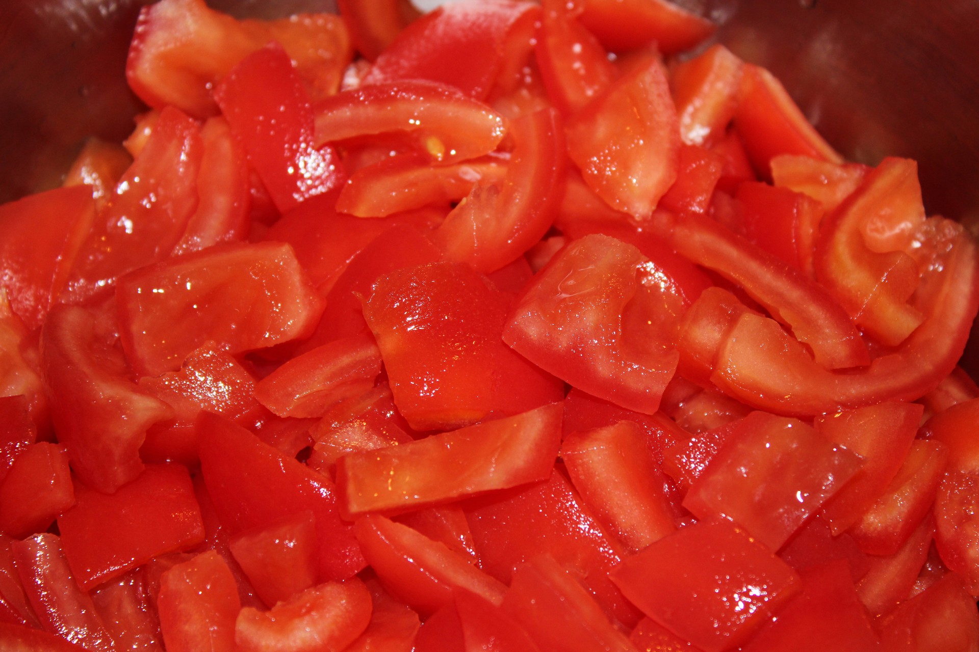 tomatoes skinned chopped free photo