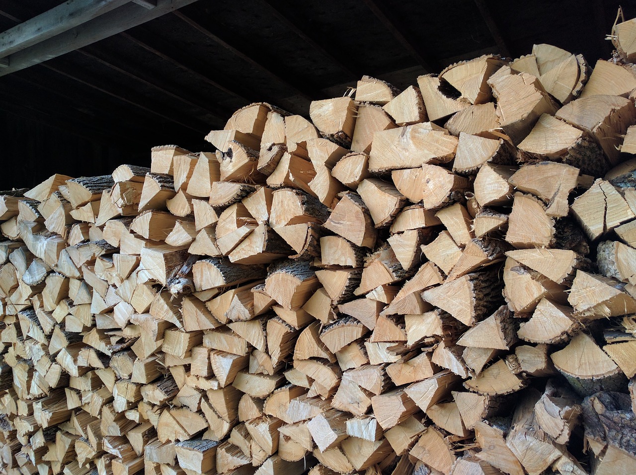 chopped wood wood firewood free photo