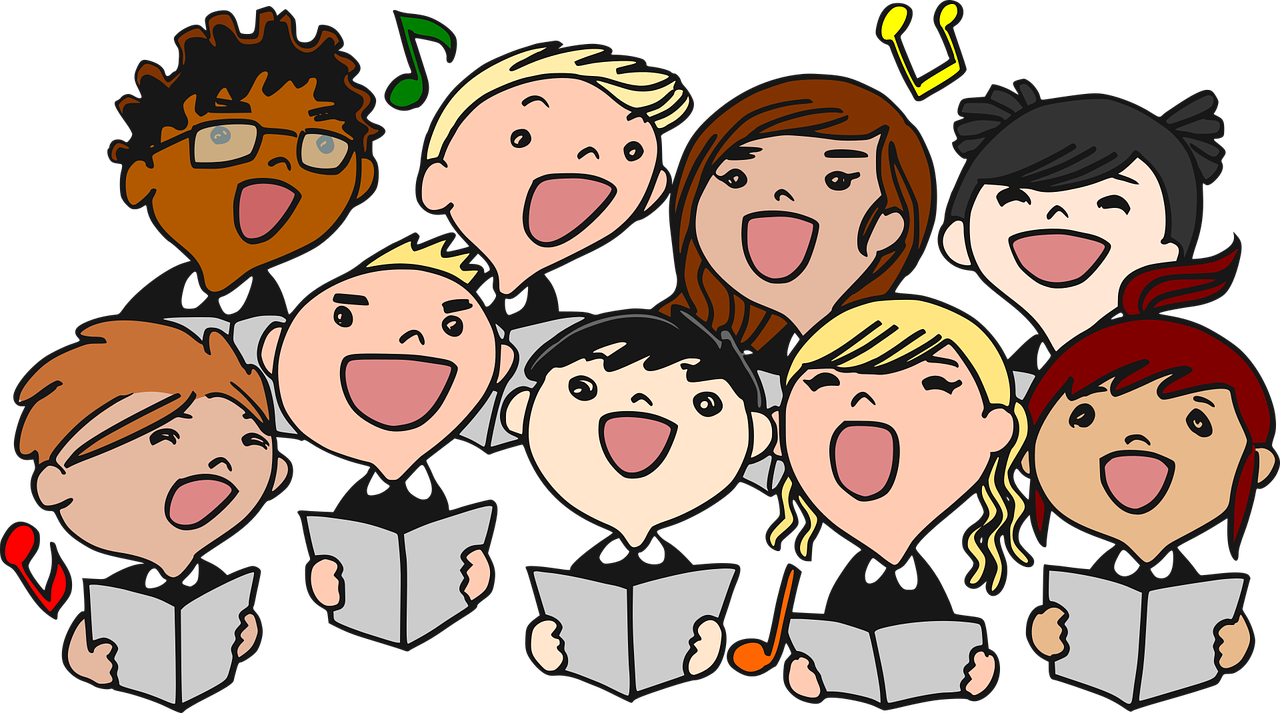 choral  singing  children free photo