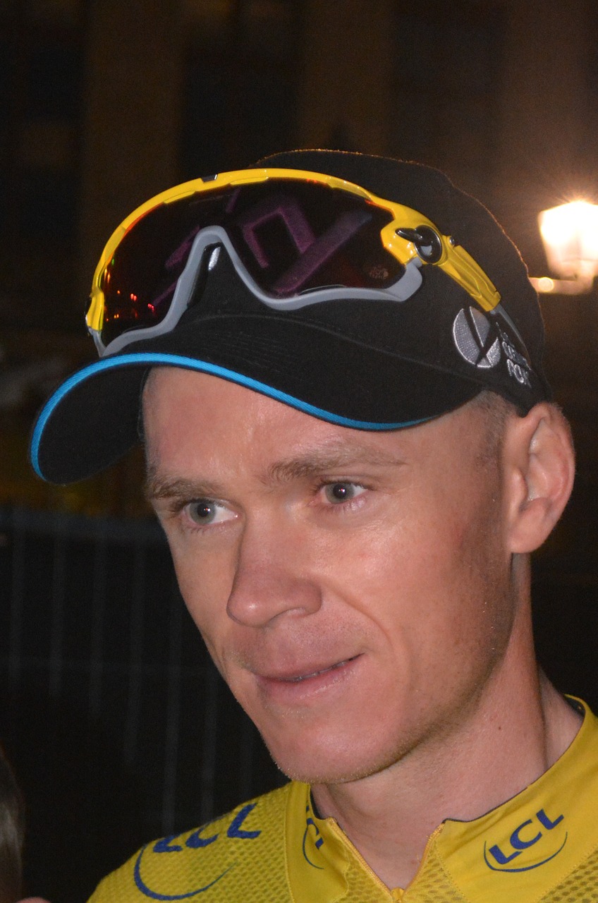 chris froome champion yellow jersey free photo