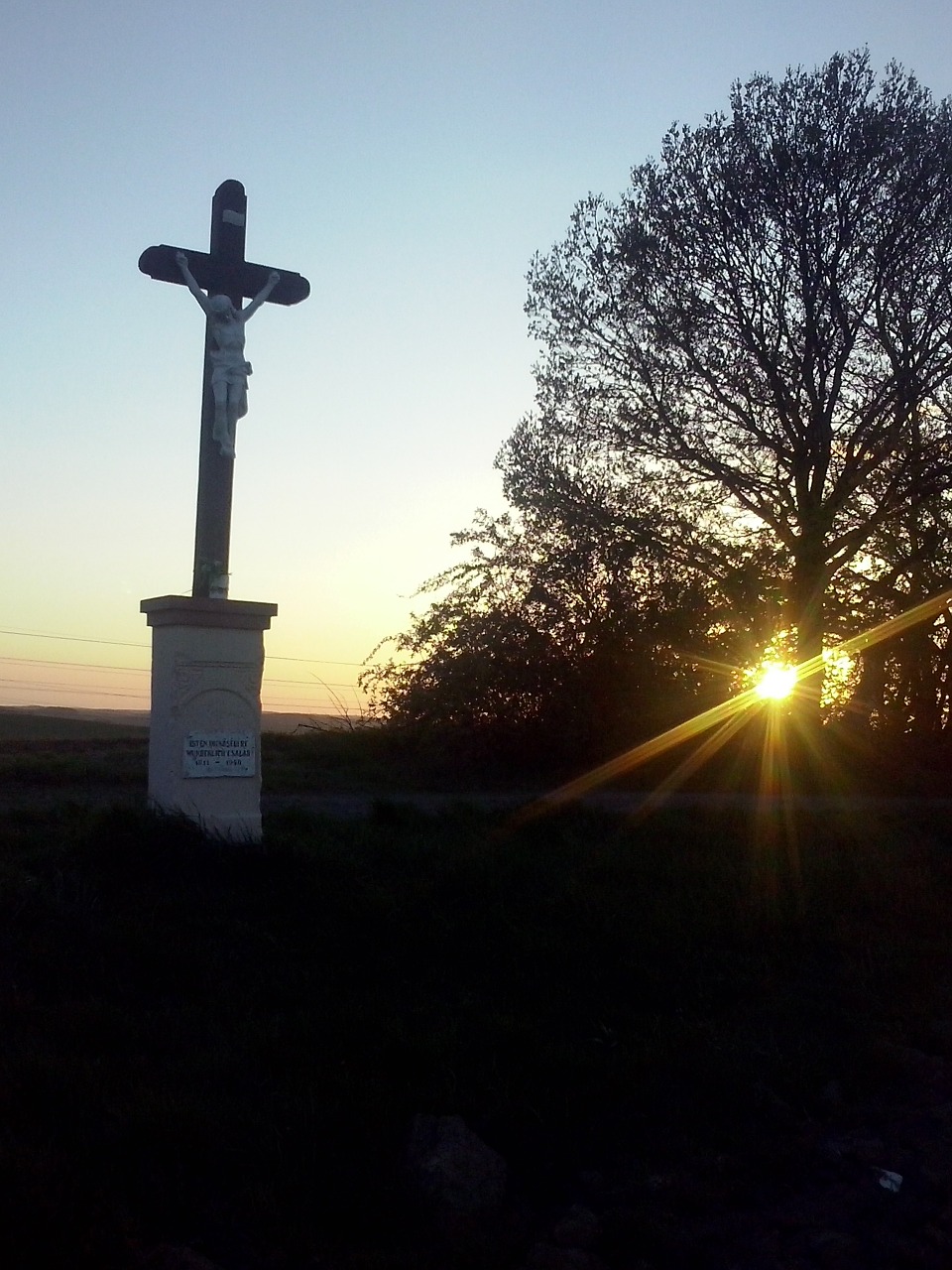 christ sunset landscape free photo