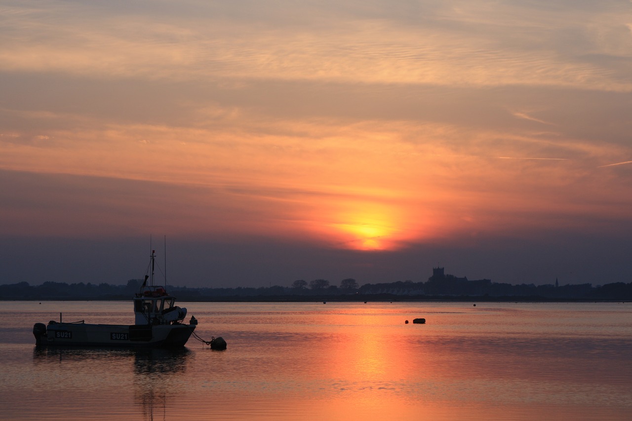 christchurch dorset sunset free photo