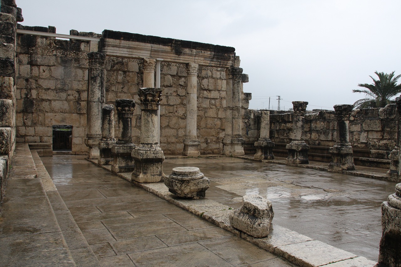 christian the bible capernaum synagogue free photo