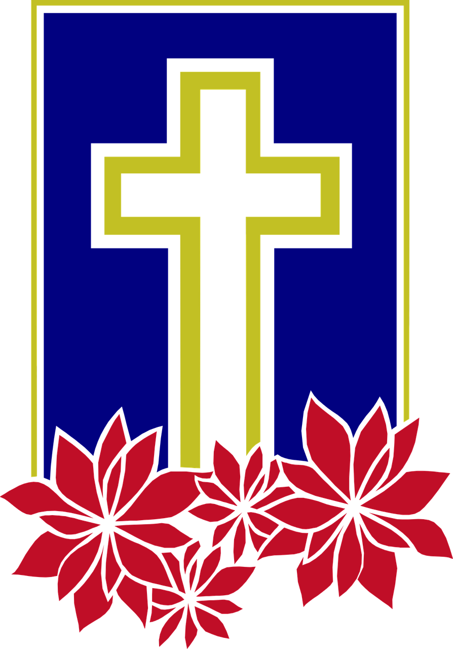 christian cross decorated free photo