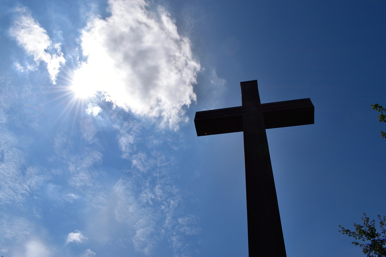 christian cross heaven resurrection free photo