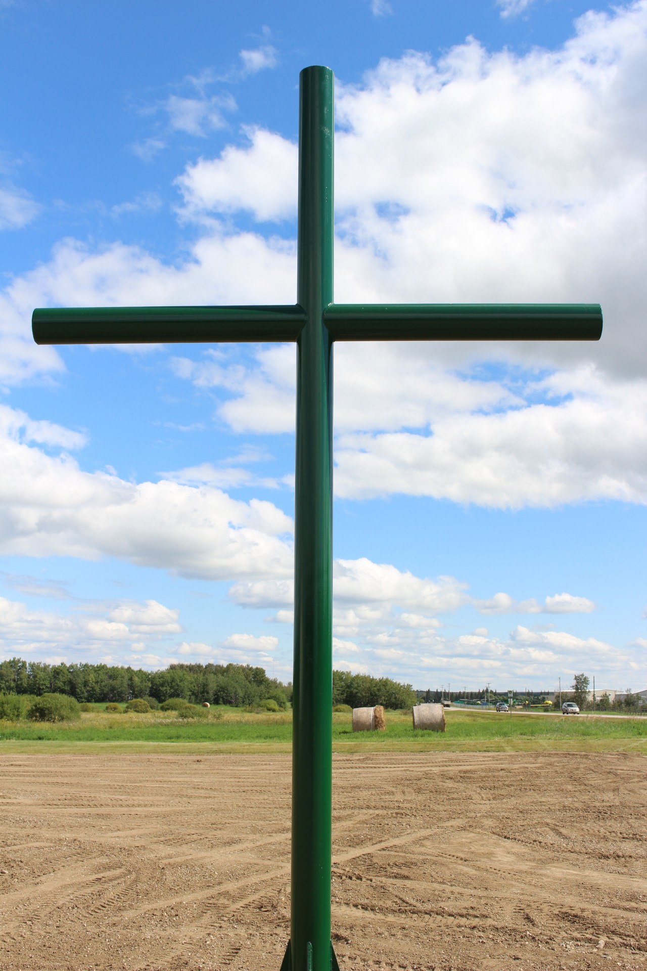 christian cross green free photo