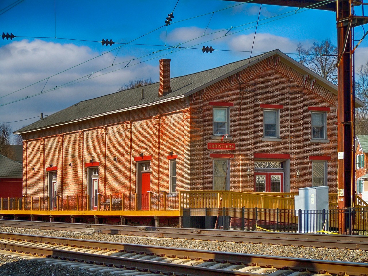 christiana pennsylvania old train station free photo