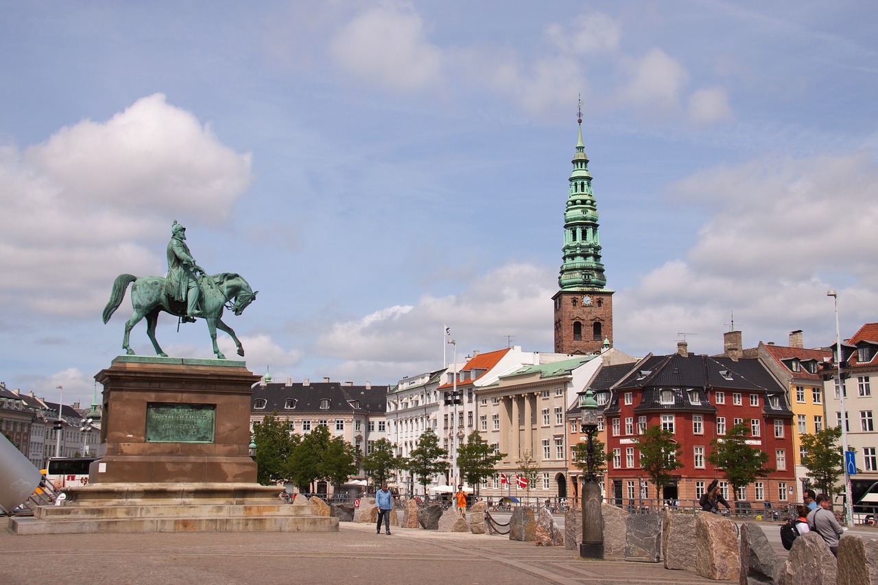 christiansborg square statue free photo