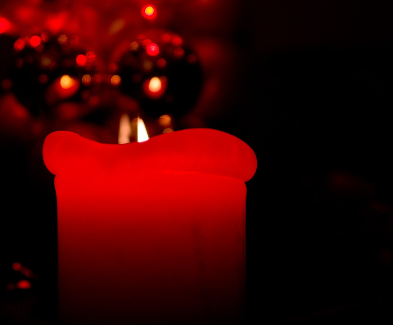 christmas candle red free photo