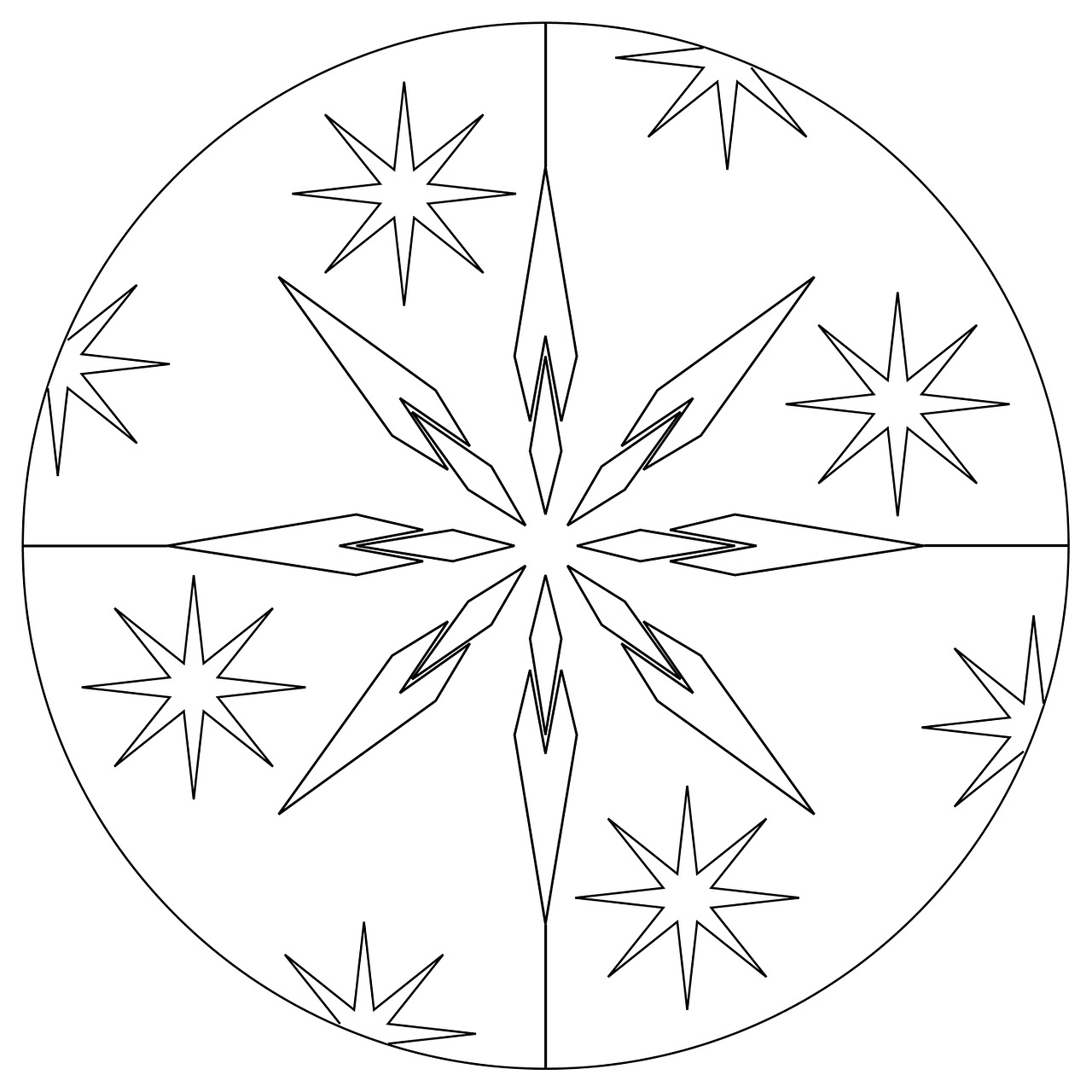 christmas mandala star free photo