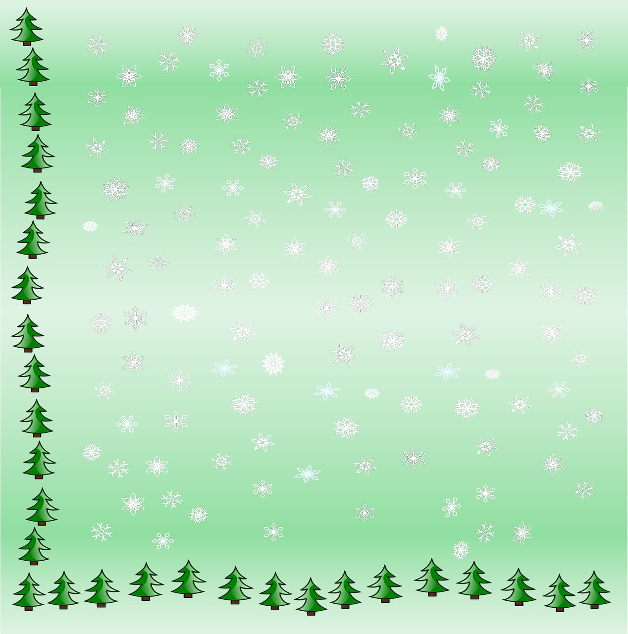 christmas christmas trees snowflakes free photo