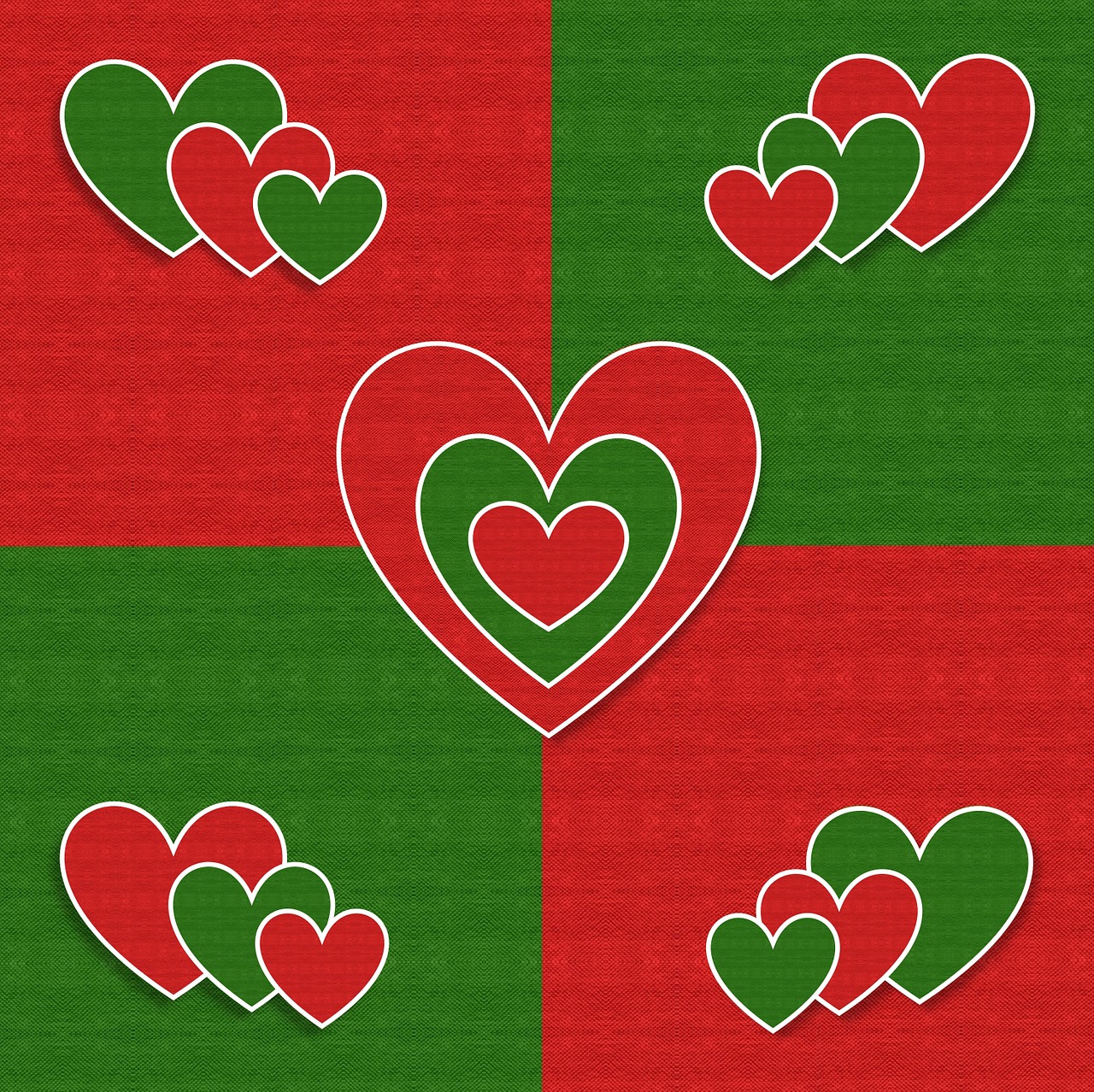 christmas hearts love free photo