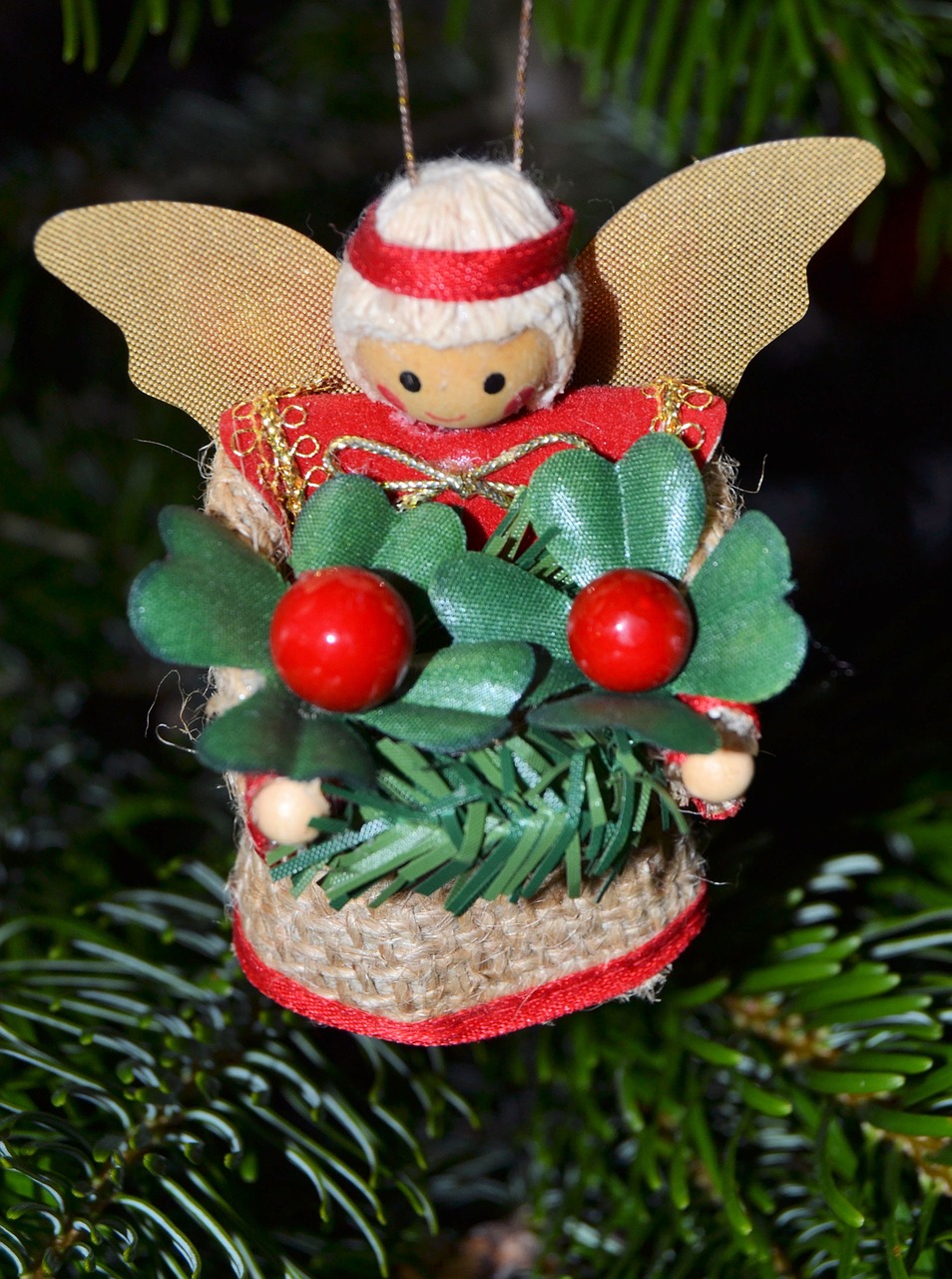 christmas angel decoration free photo