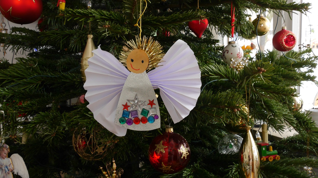 christmas christmas tree angel free photo