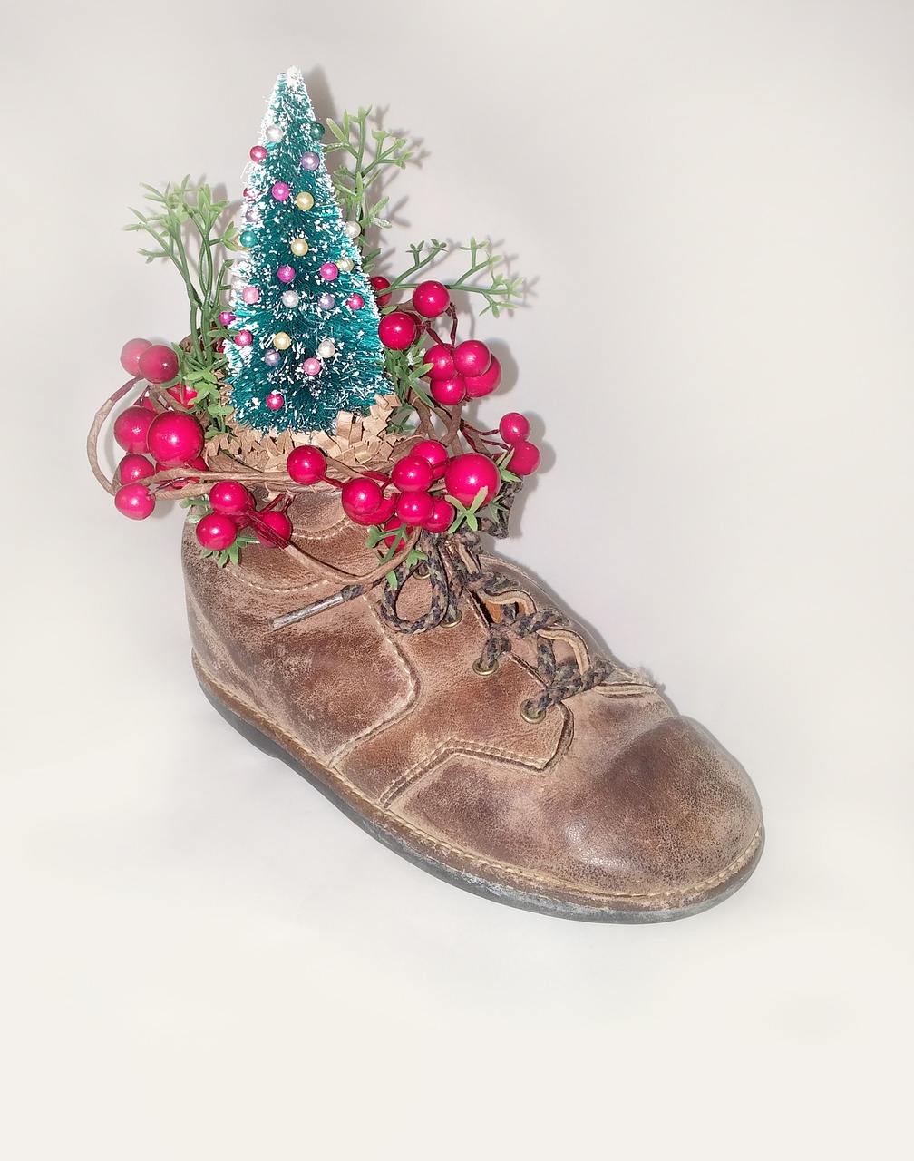 christmas shoe decoration free photo