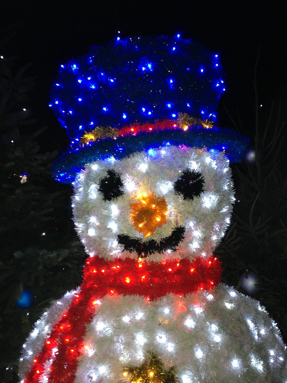 christmas snowman decoration free photo