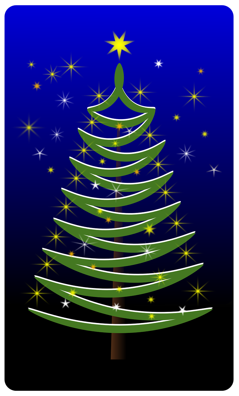 christmas stylized tree tree free photo