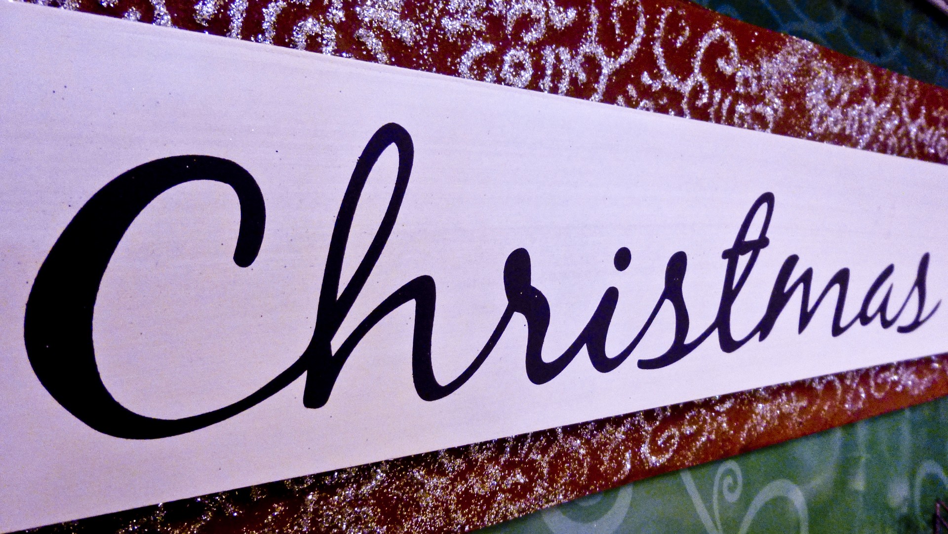 christmas sign script free photo