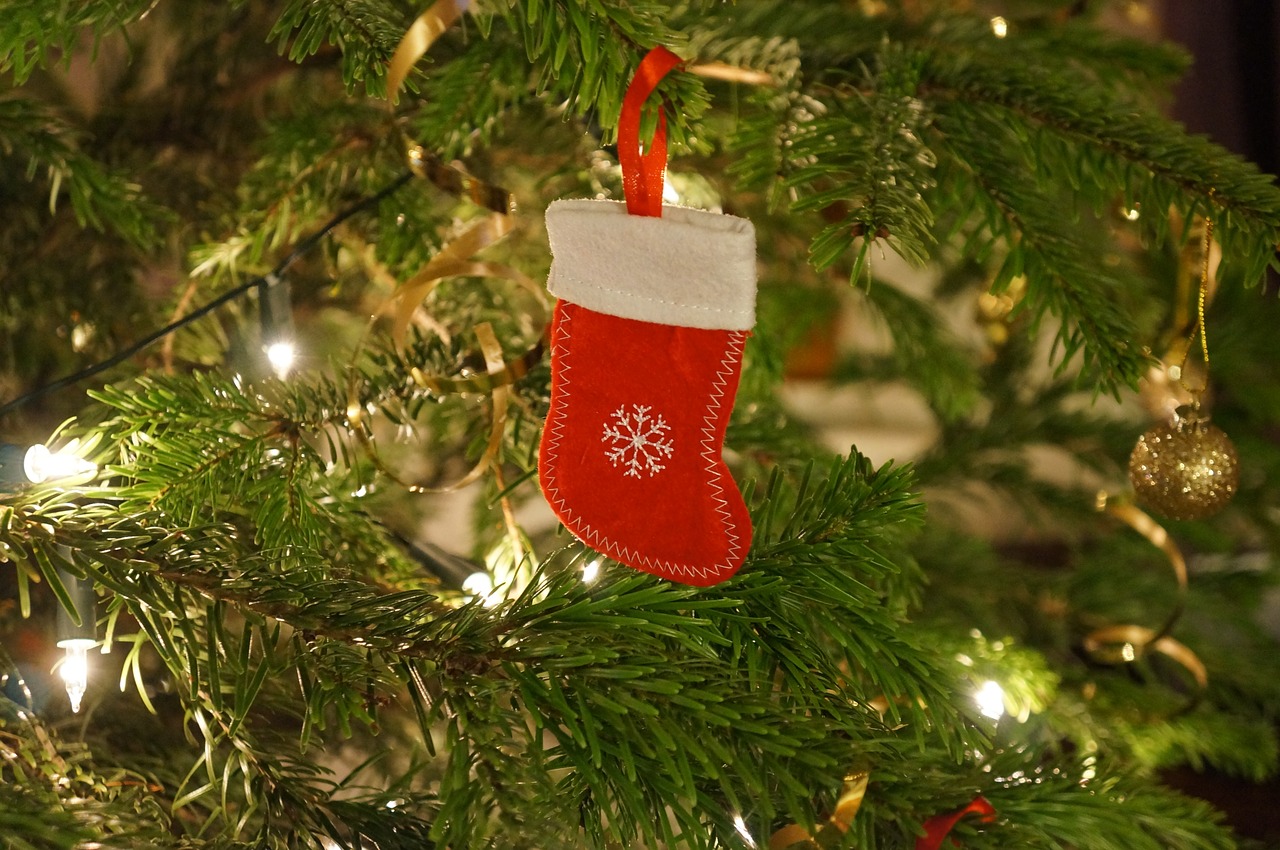 christmas stocking tree free photo