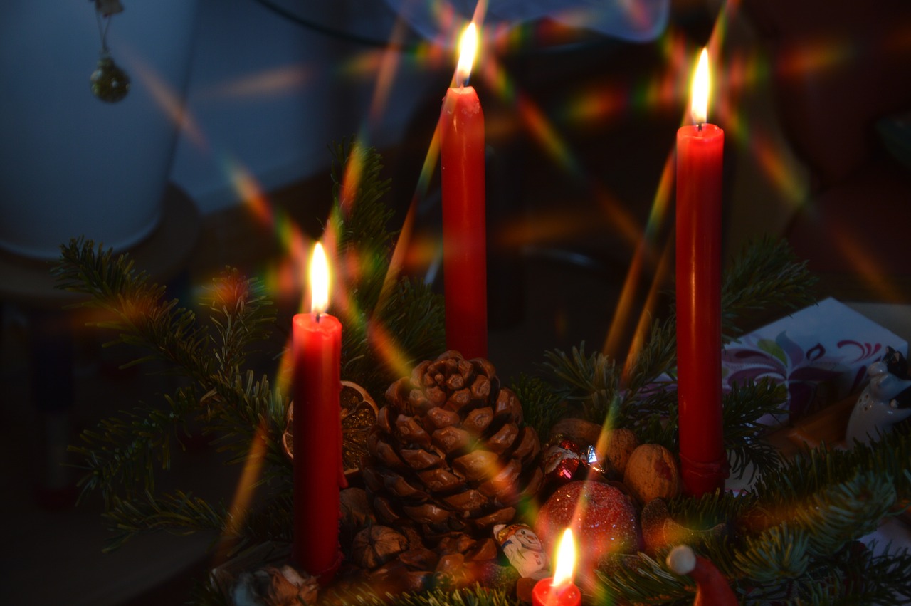 christmas candles bill free photo