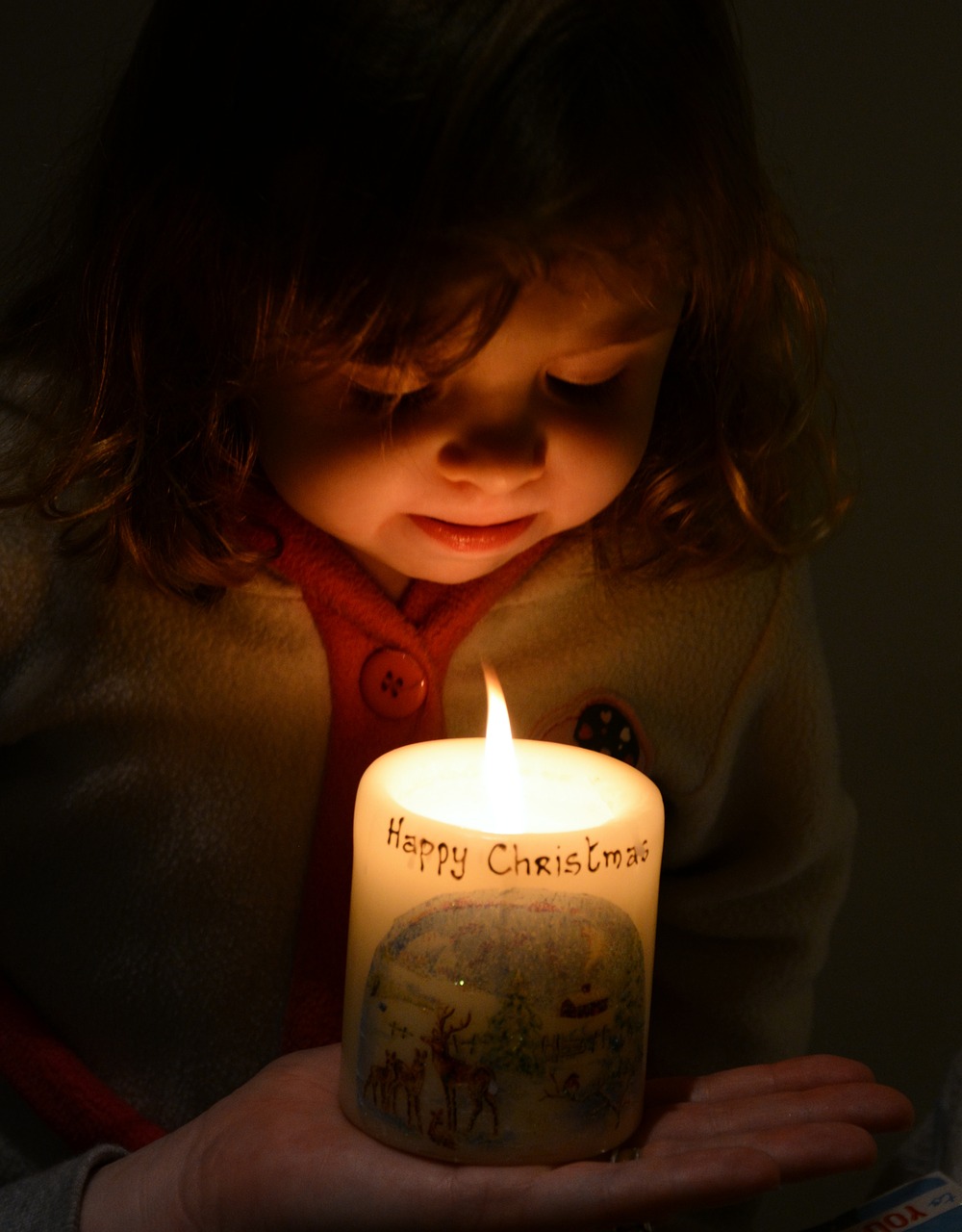 christmas candle glow free photo