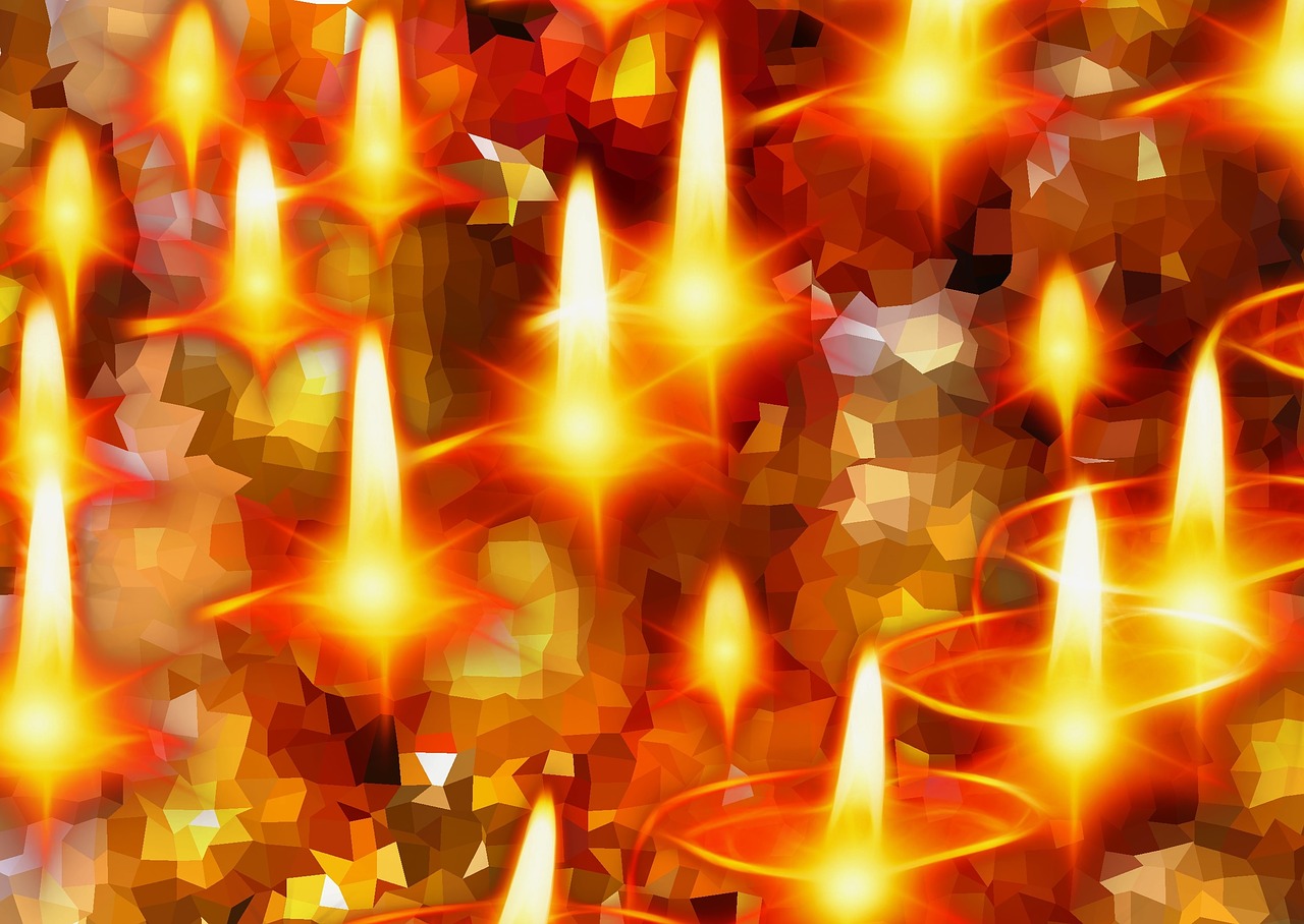 christmas candles bright free photo