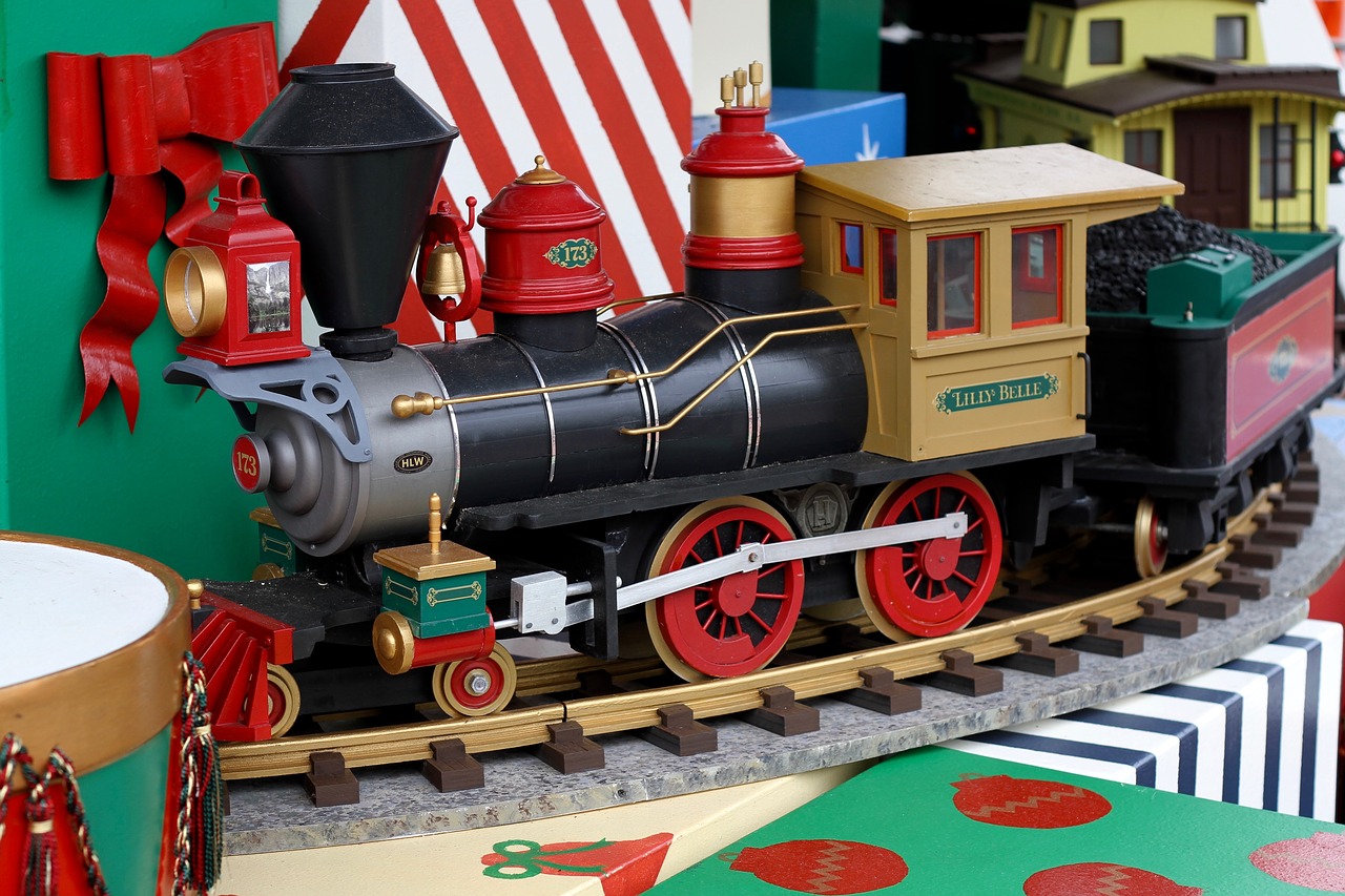 christmas toy train free photo