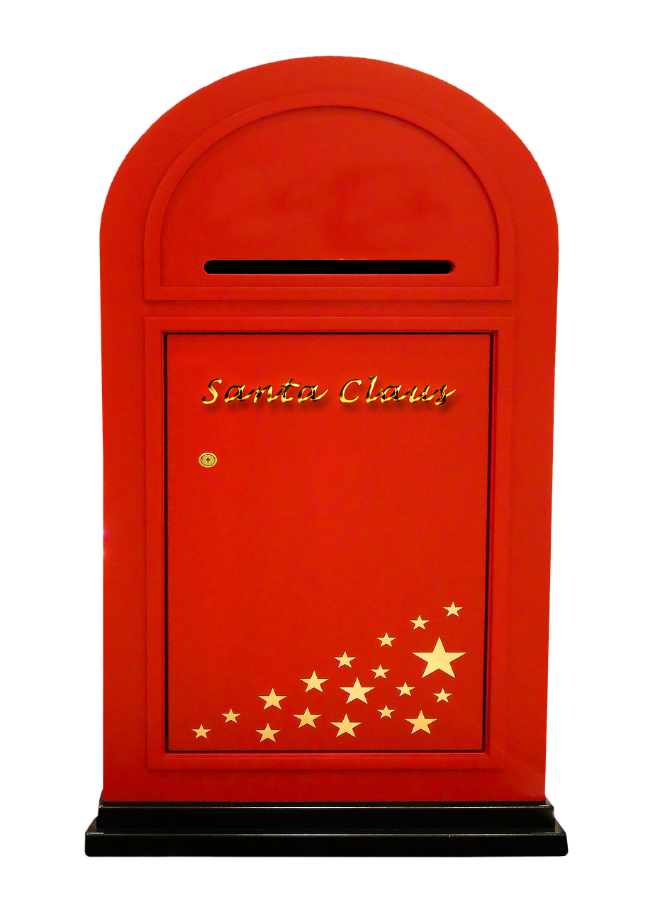 christmas santa claus mailbox free photo