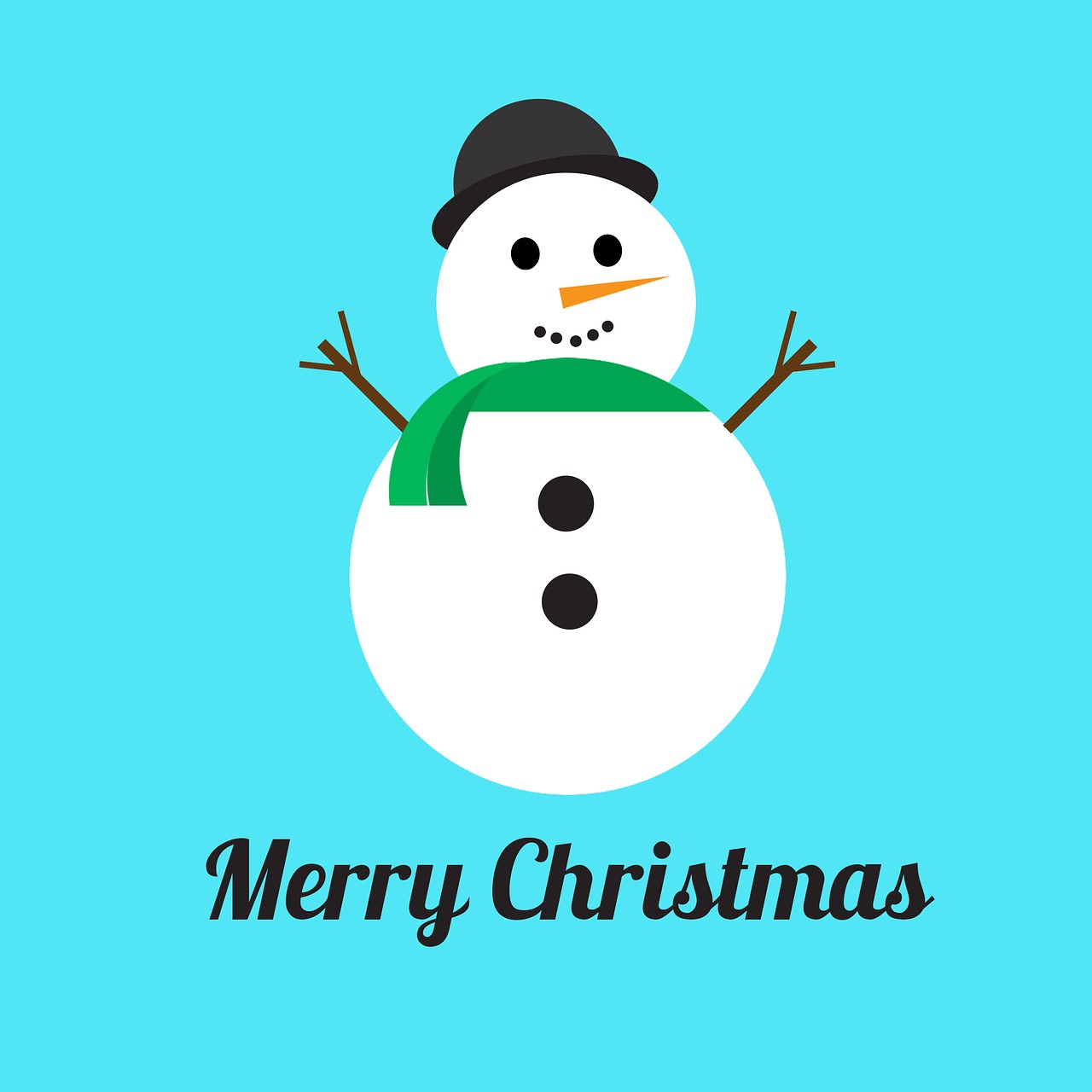 christmas greetings snowman free photo