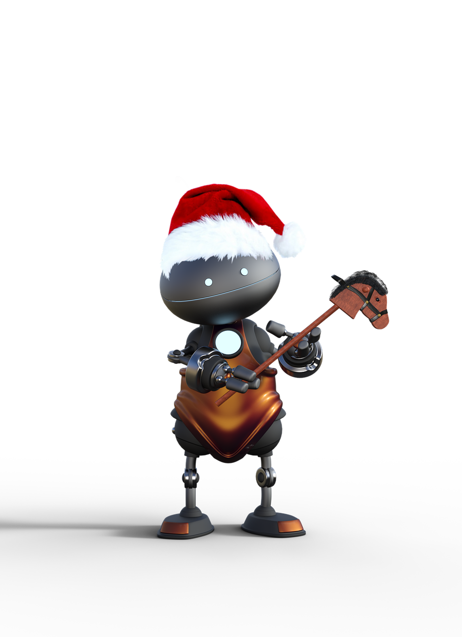 christmas gift robot free photo