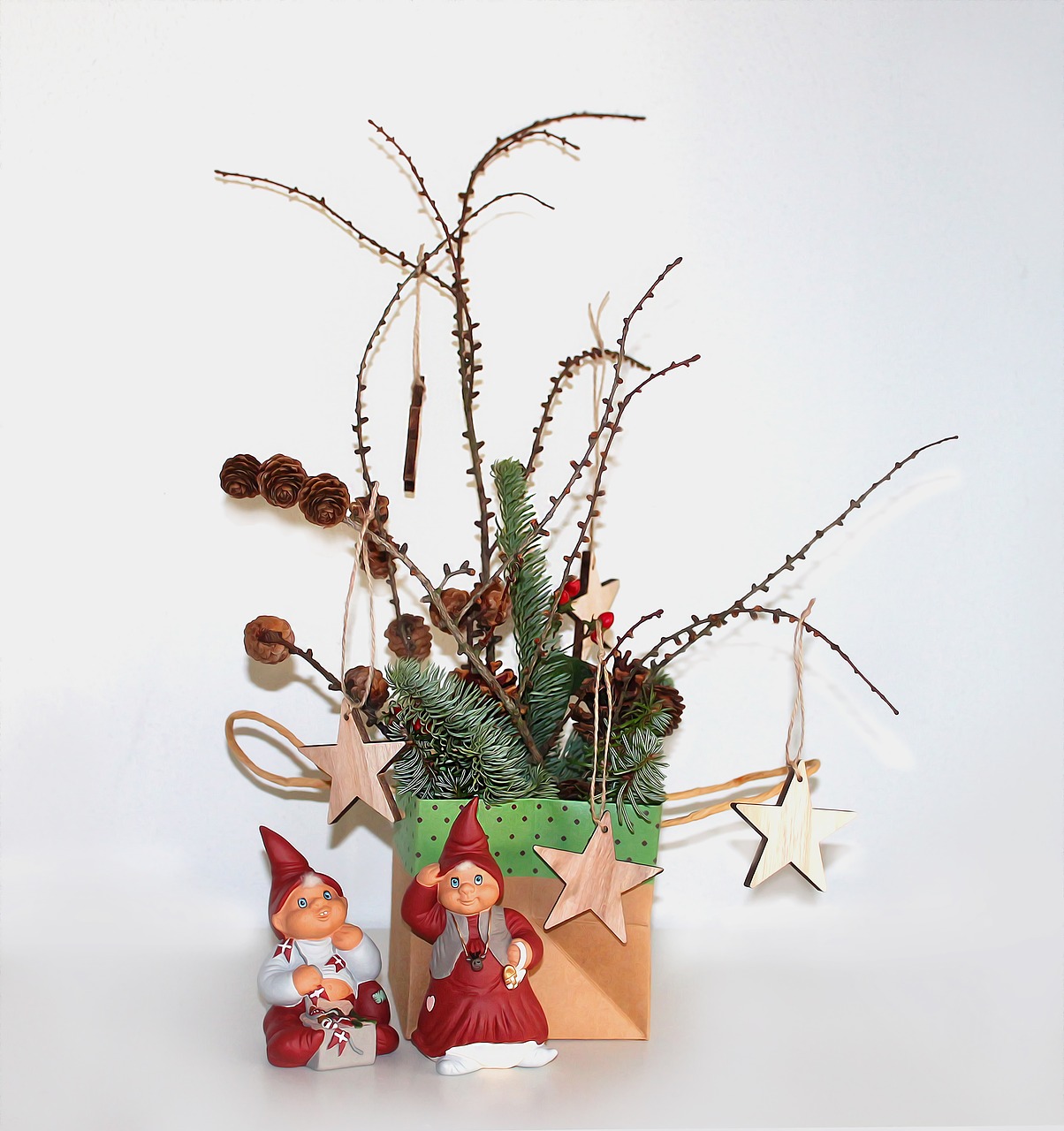 christmas decoration gnomes free photo