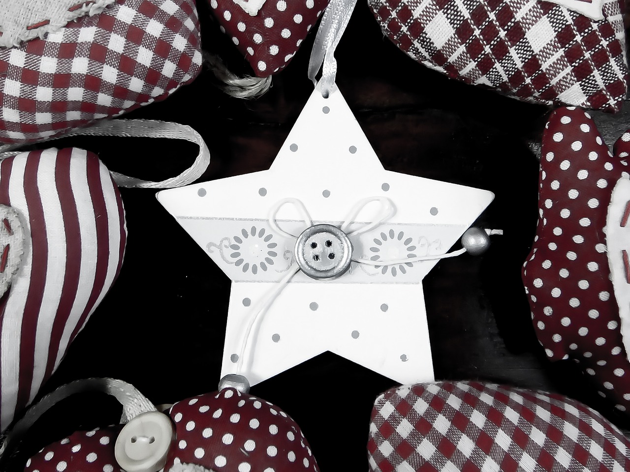 christmas star ornament free photo