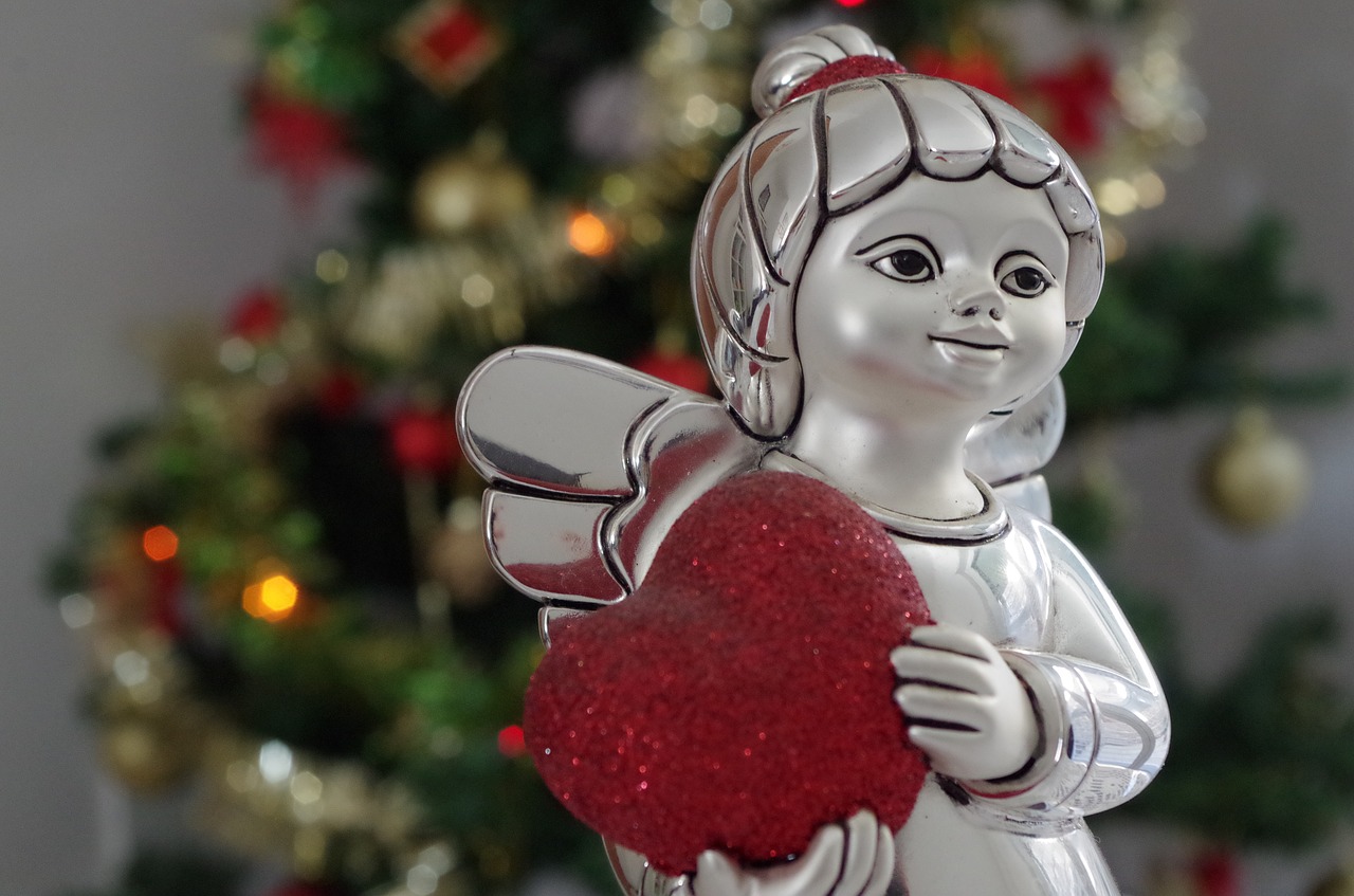 christmas angel heart free photo