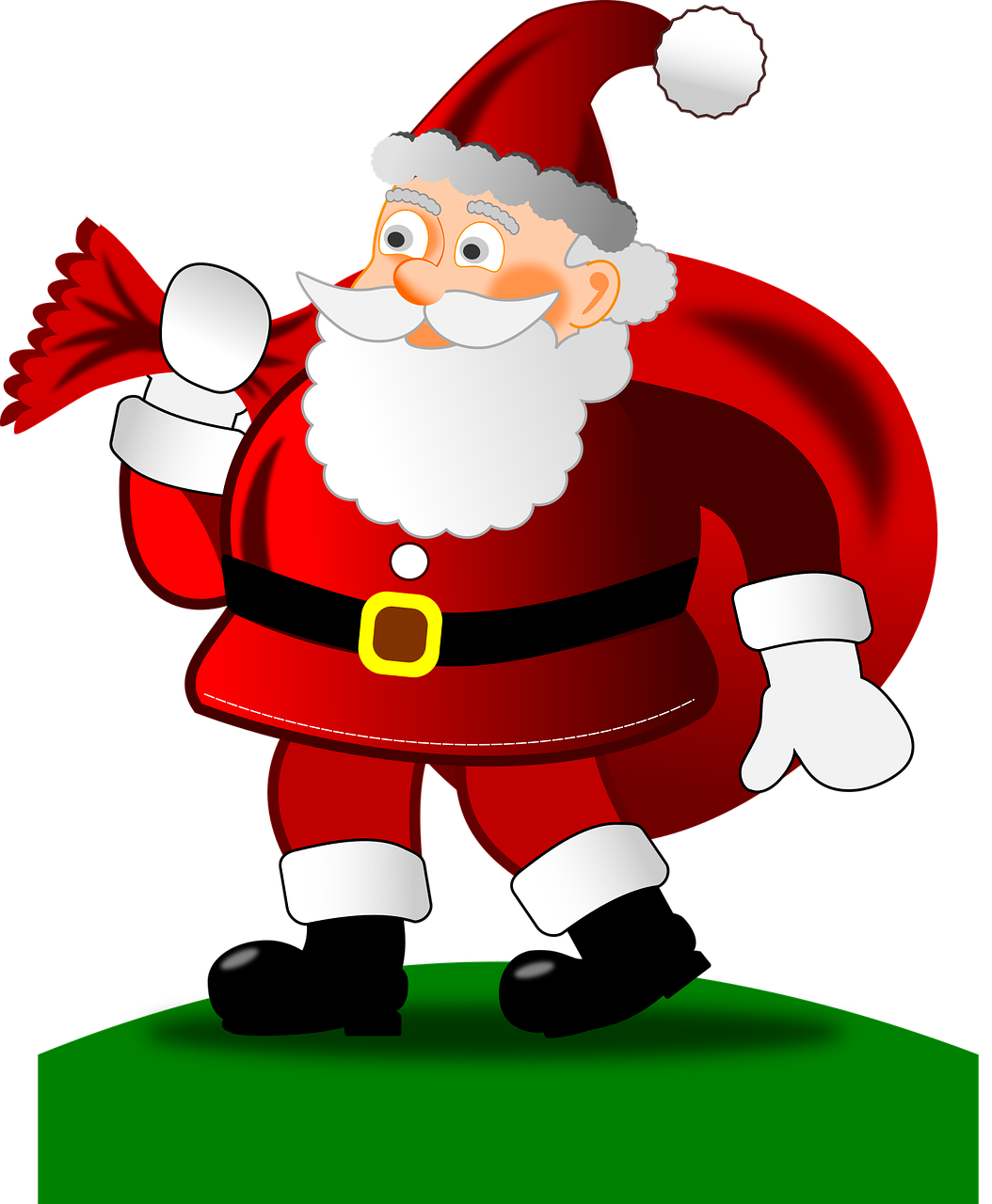 christmas happy santa claus free photo