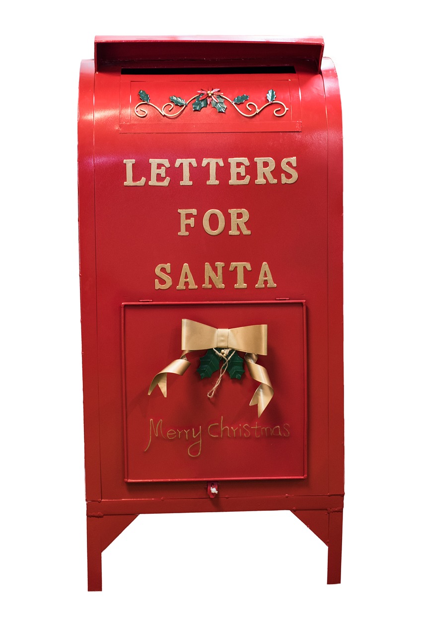 christmas santa mailbox mailbox free photo