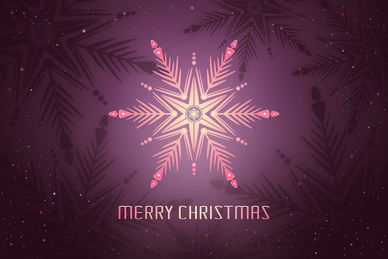christmas snowflake card free photo