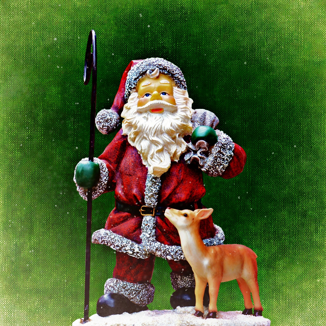 christmas santa claus snow free photo