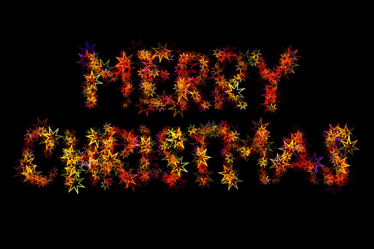 christmas happy font free photo