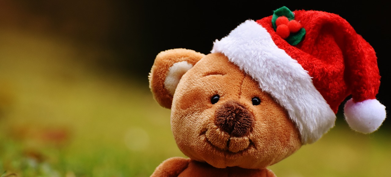 christmas teddy soft toy free photo