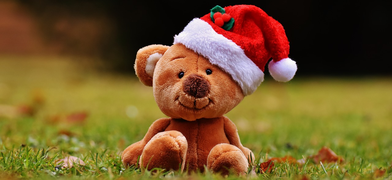 christmas teddy soft toy free photo