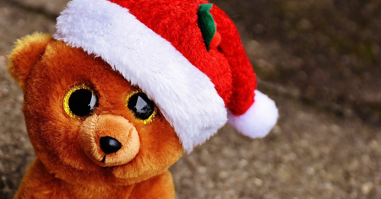 christmas teddy bear free photo