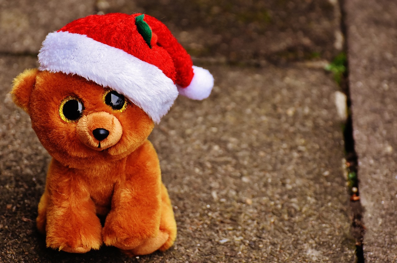 christmas teddy bear free photo