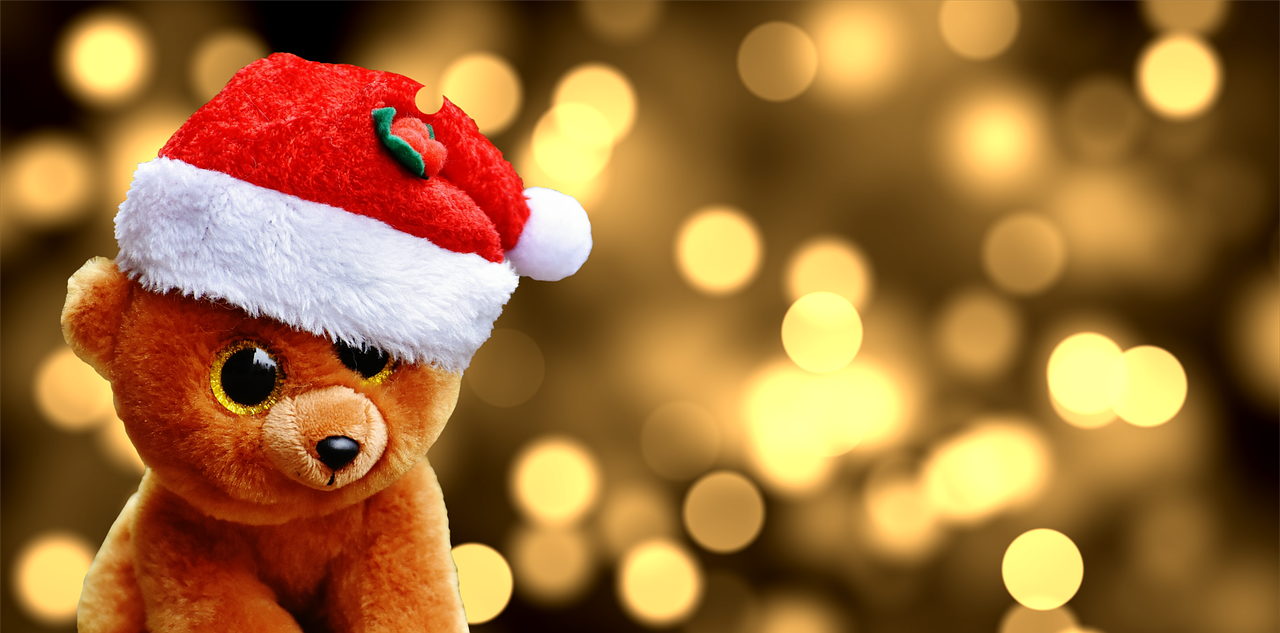 christmas teddy bear free photo