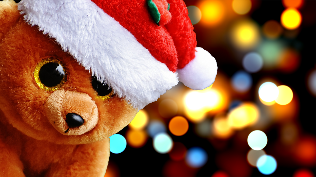 christmas teddy bear free photo