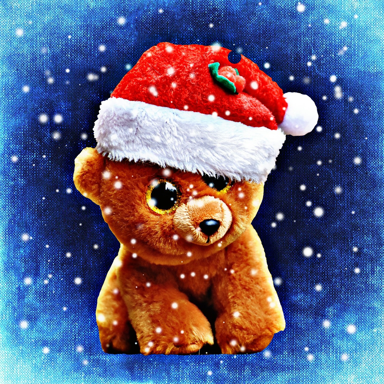 christmas teddy bear free photo