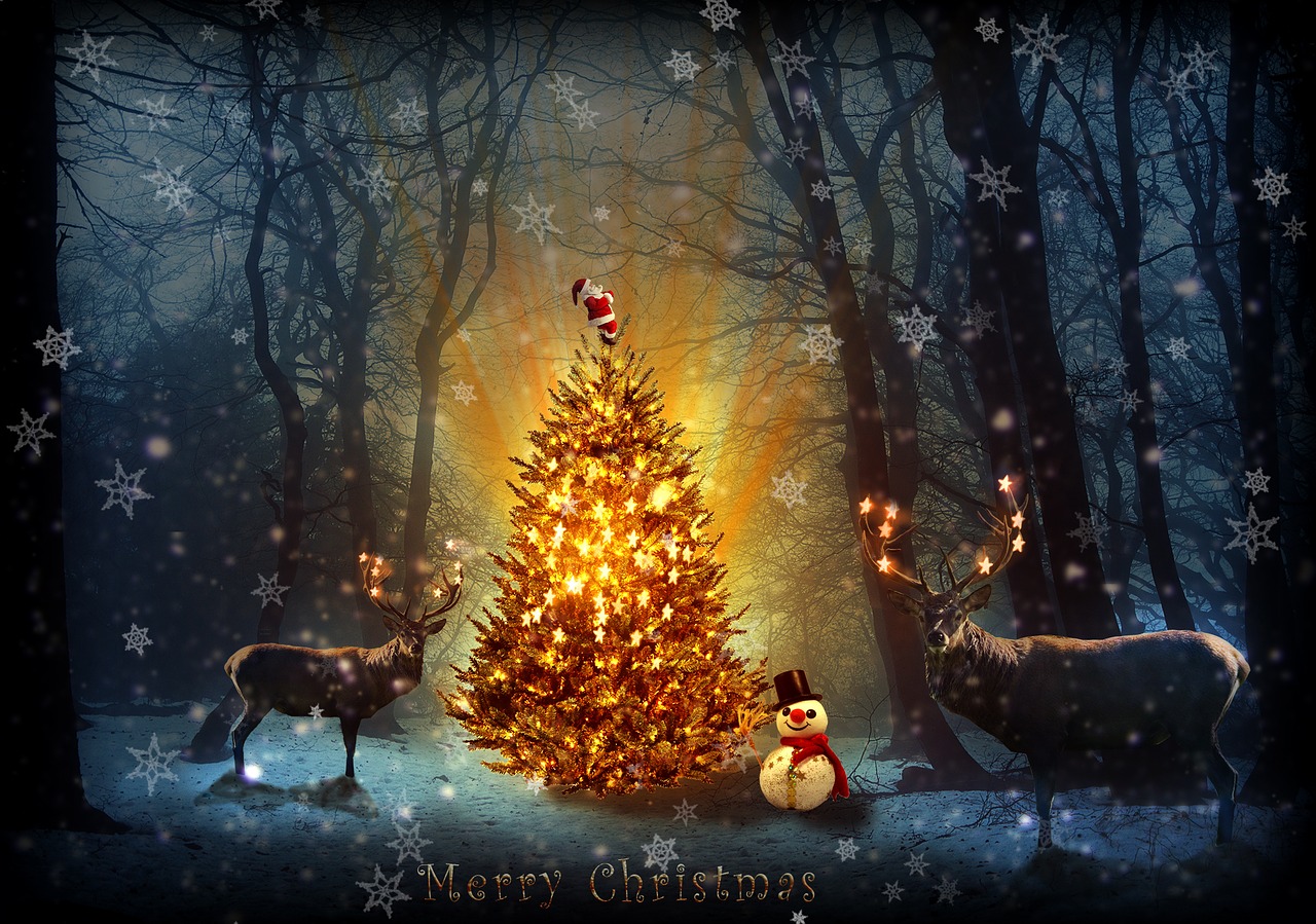 christmas photoshop manipulation free photo