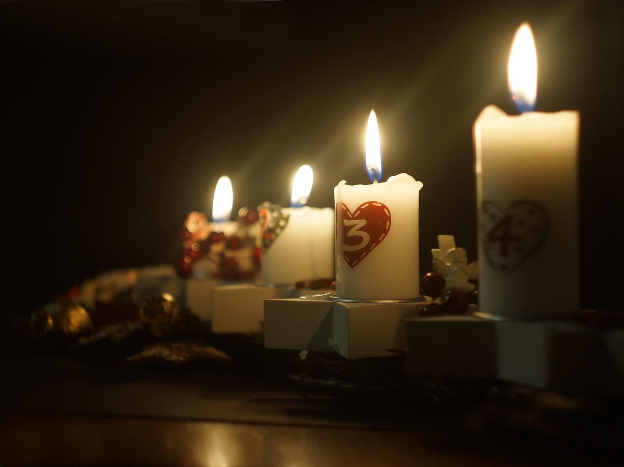 christmas candles advent free photo