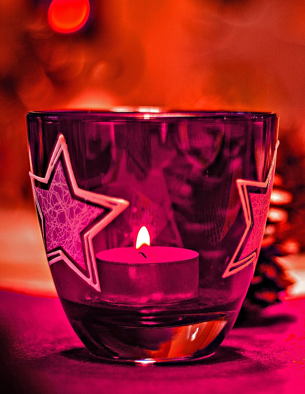 christmas candle candlelight free photo